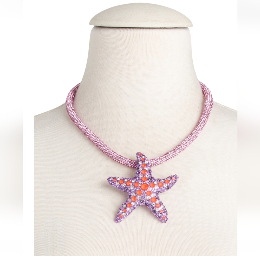 Betsey Johnson Pink and Orange Starfish Jewelry Set - Picture 3 of 3